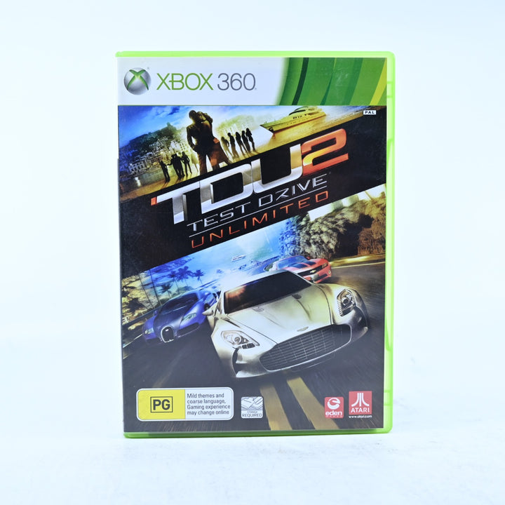 Test Drive Unlimited 2 - Xbox 360 Game + Manual - PAL - MINT DISC!