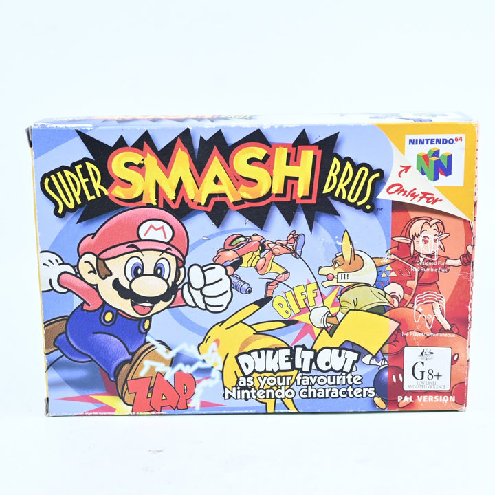 Super Smash Bros. - N64 / Nintendo 64 Boxed Game - PAL - FREE POST!