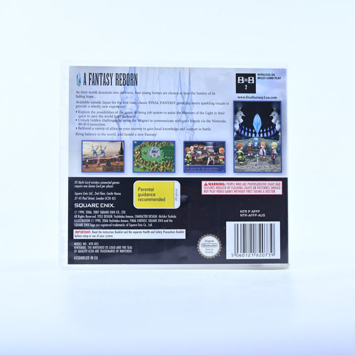 Final Fantasy III - Nintendo DS Game - PAL - No Manual - FREE POST!