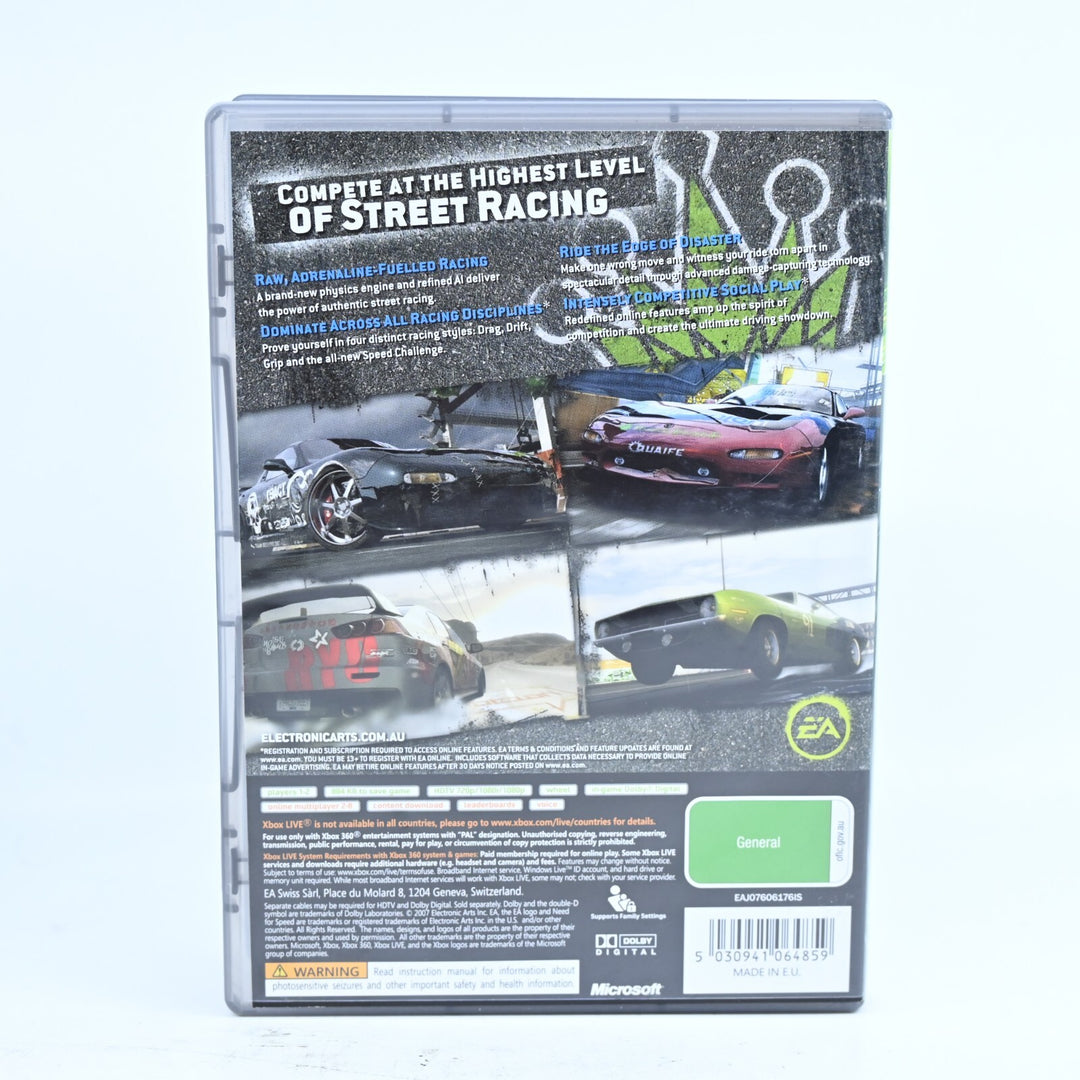 Need for Speed: Prostreet - Xbox 360 Game + Manual - PAL - MINT DISC!