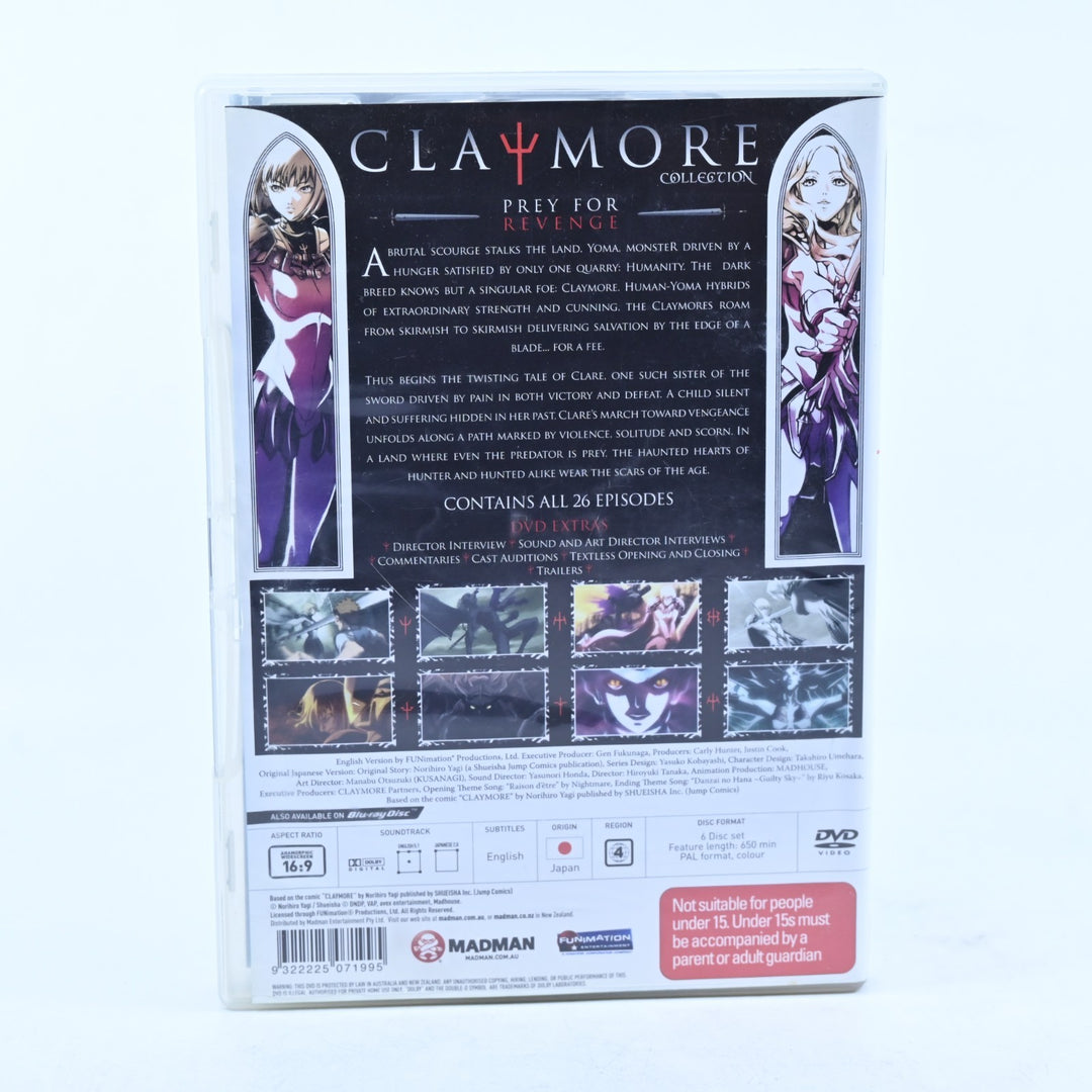 Claymore - Complete Collection + Booklet - Region 4 - Anime DVD