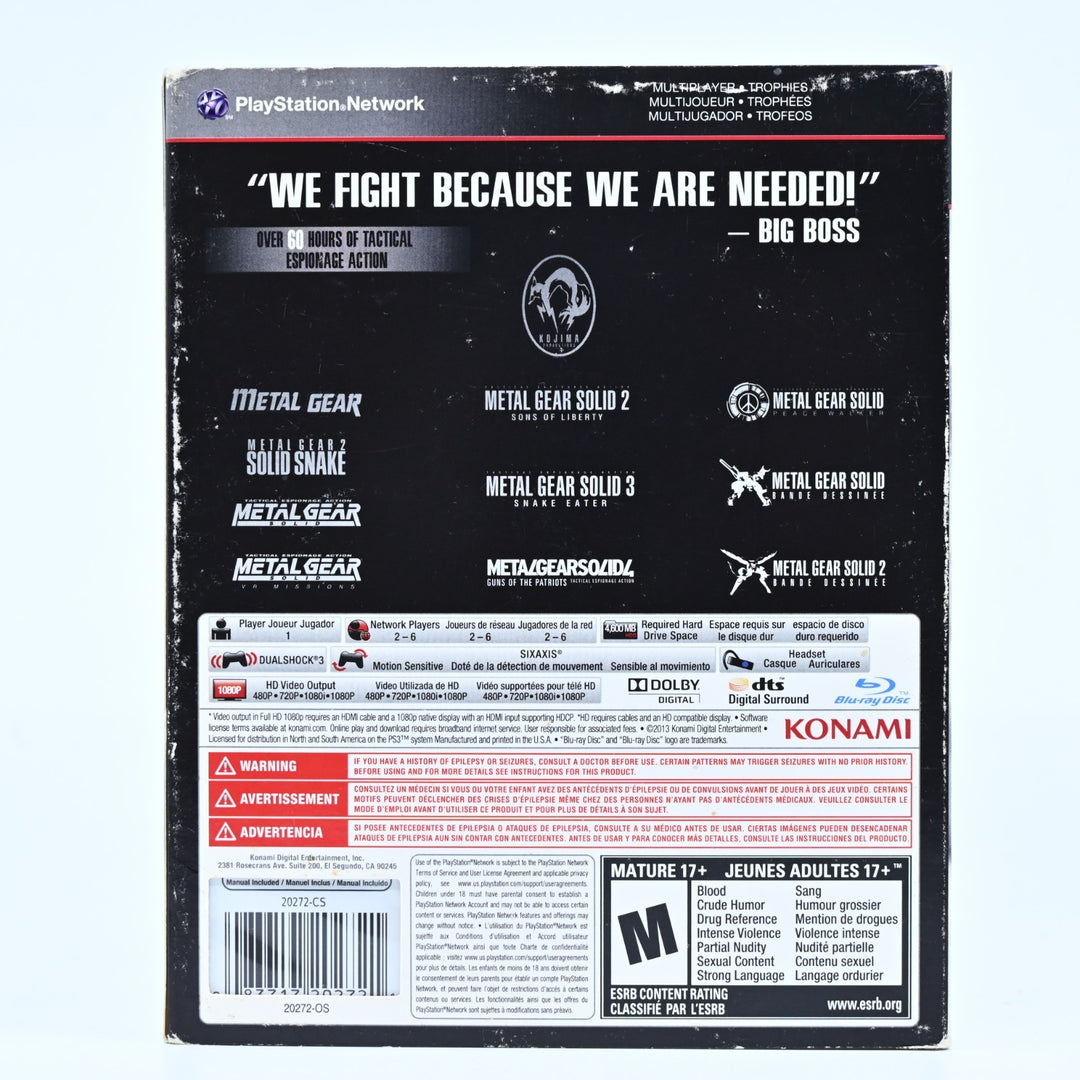 Metal Gear Solid: The Legacy Collection - Sony Playstation 3 PS3 Game + Art Book