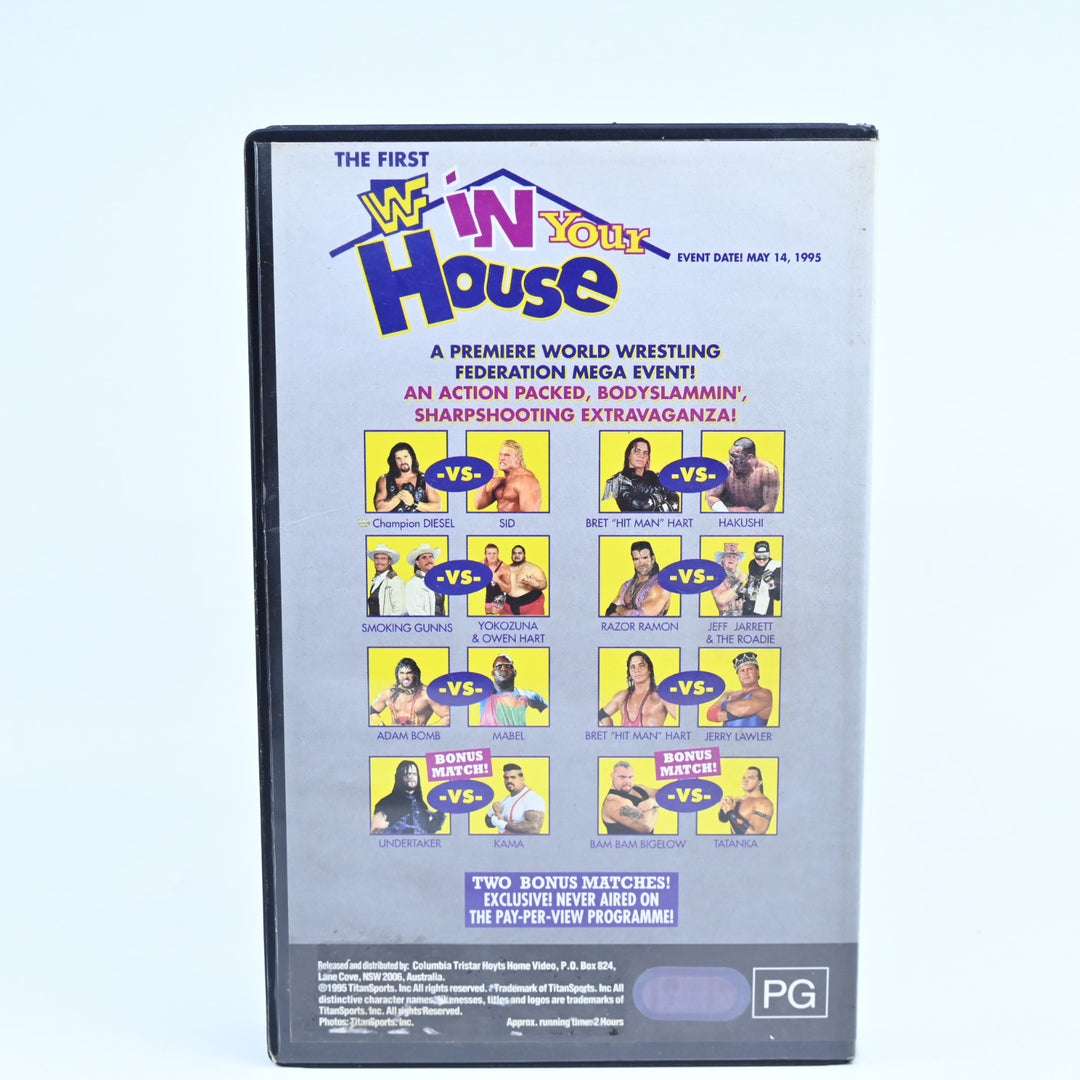 The First WWF in Your House - Colombia Tristar - VHS Movie