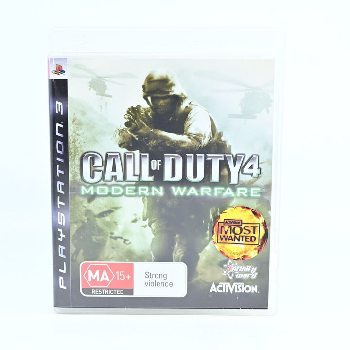 Call of Duty 4: Modern Warfare - Sony Playstation 3 / PS3 Game + Manual