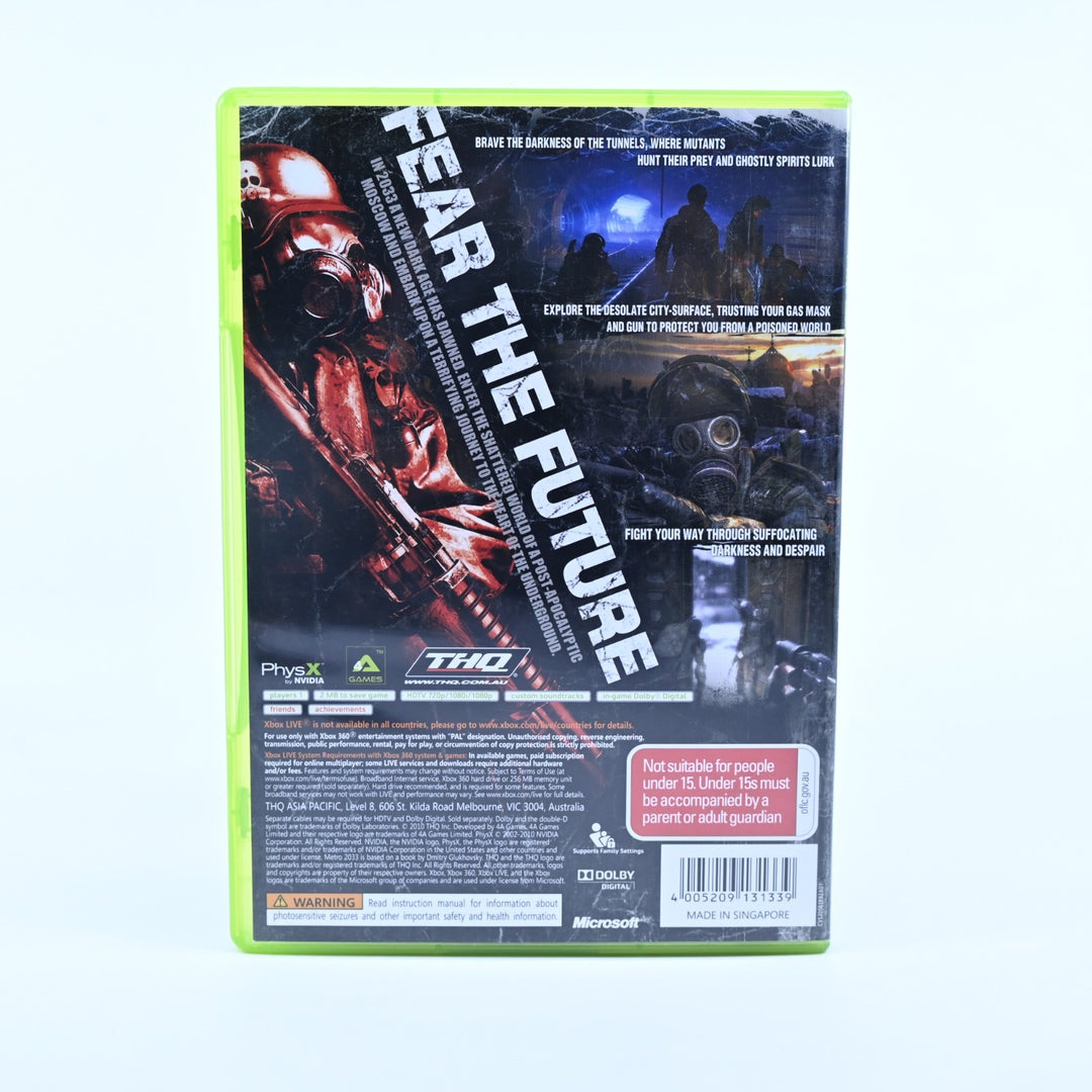 Metro 2033 Special Edition - Xbox 360 Game + Manual - PAL - MINT DISC!