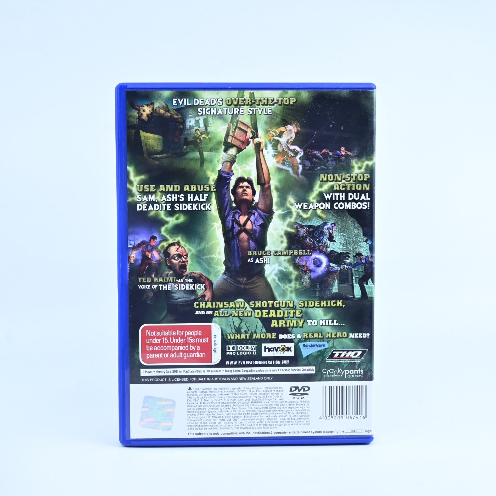 Evil Dead: Regeneration - Sony Playstation 2 Game - No Manual - MINT D ...