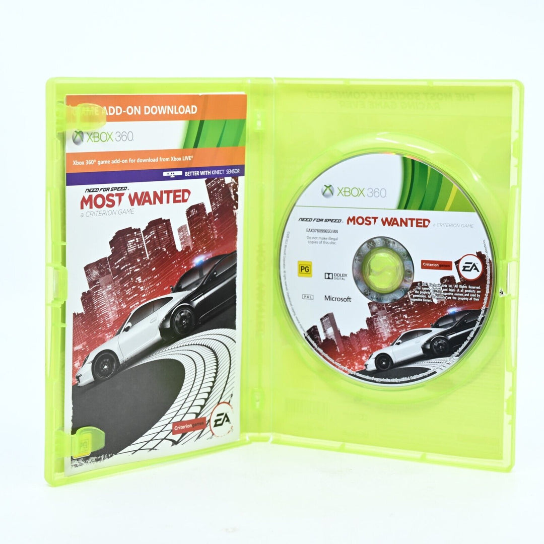 Need for Speed Most Wanted - Xbox 360 Game + Manual - PAL - MINT DISC!