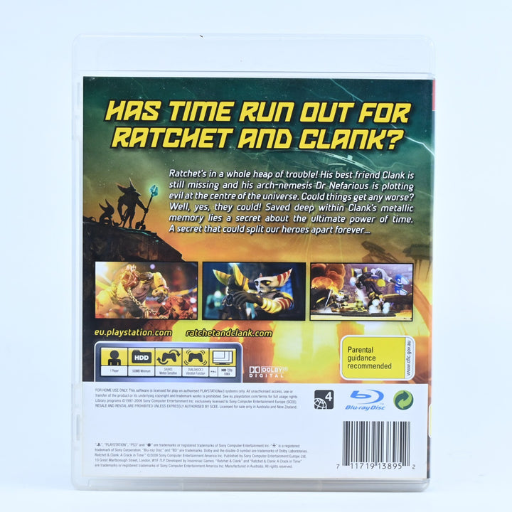 Rachet & Clank: A Crack in Time - Sony Playstation 3 / PS3 Game + Manual