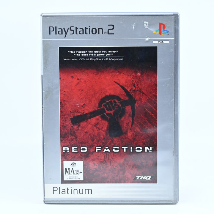 Red Faction - Sony Playstation 2 / PS2 Game + Manual - PAL - FREE POST!