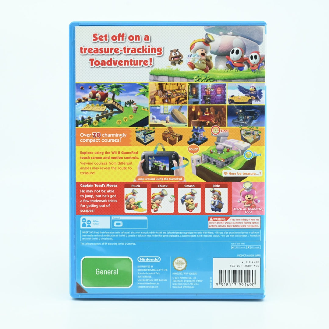 Captain Toad: Treasure Tracker - Nintendo Wii U Game - PAL - FREE POST!