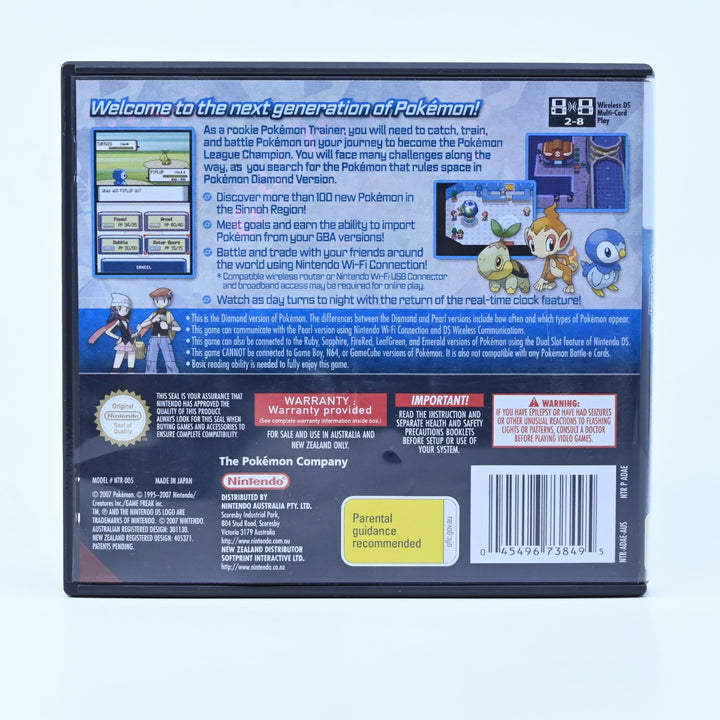 Pokemon Diamond - Nintendo DS Game - AUS PAL + Manual - FREE POST!