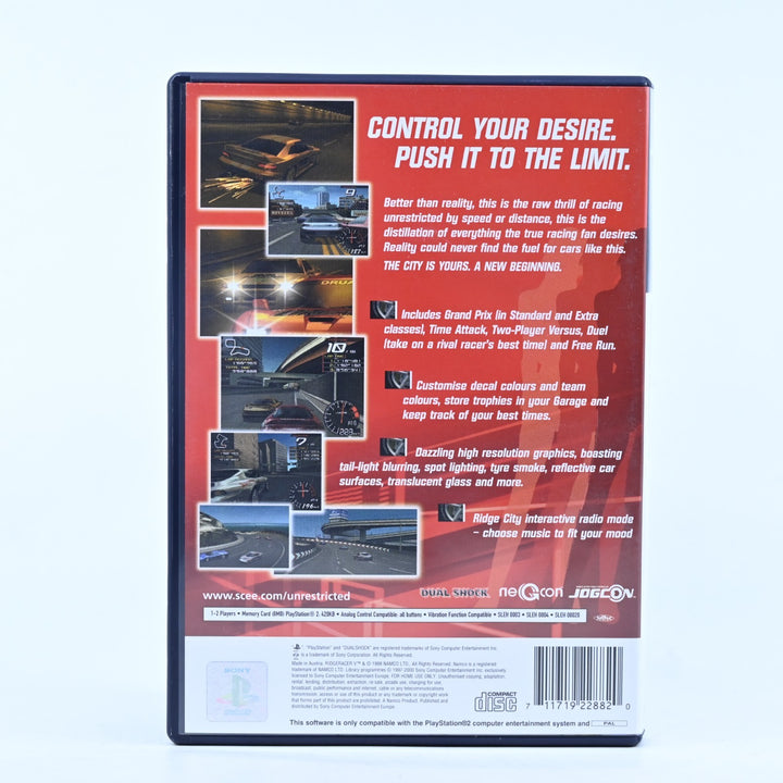 Ridge Racer V - Sony Playstation 2 / PS2 Game - No Manual - PAL - MINT DISC!