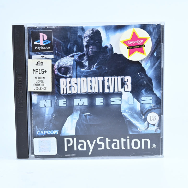 Resident Evil 3: Nemesis - Sony Playstation 1 / PS1 Game + Manual - PAL
