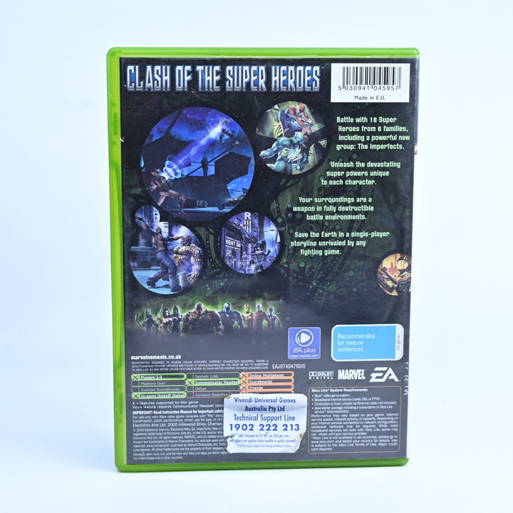 Marvel Nemesis: Rise of The Imperfects - Original Xbox Game + Manual - PAL