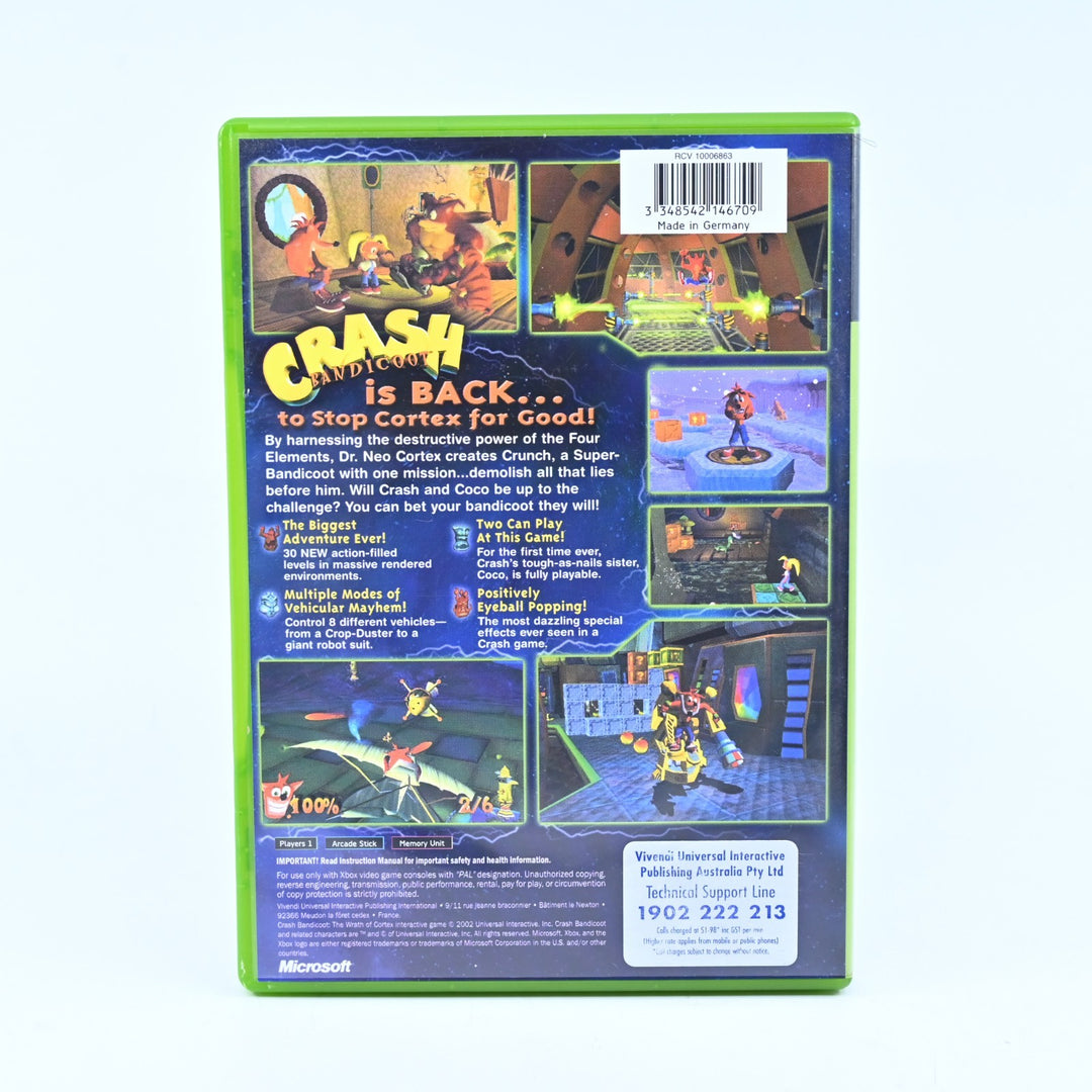 Crash Bandicoot: The Wrath of Cortex - Original Xbox Game + Manual - PAL