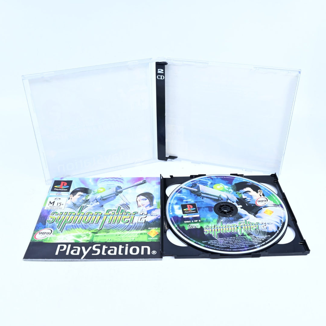 Syphon Filter 2 - Sony Playstation 1 / PS1 Game + Manual - PAL - MINT DISC!