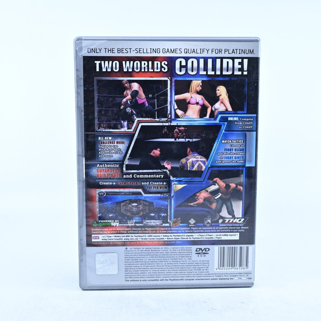 SmackDown! Vs. Raw 2006 - Sony Playstation 2 / PS2 Game + Manual - PAL