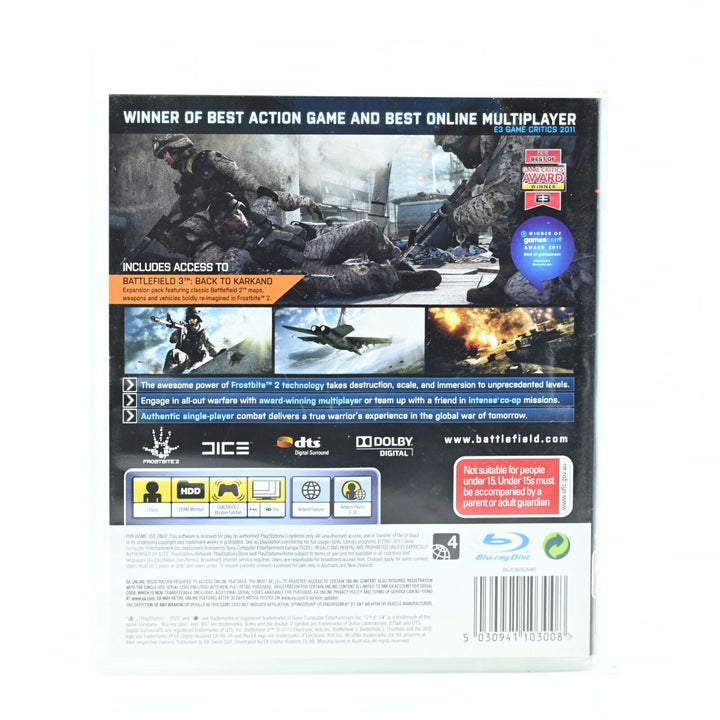 Battlefield 3 - Limited Edition #2 - Sony Playstation 3 / PS3 Game - FREE POST!