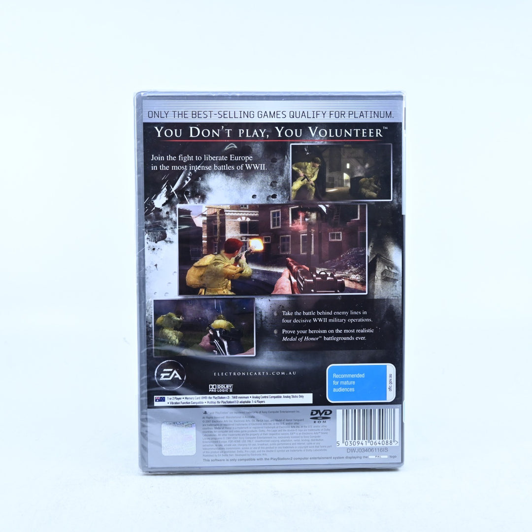 Medal of Honor Vanguard - Sony Playstation 2 / PS2 Game + Manual - SEALED!