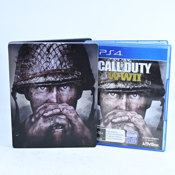Call of Duty WWII Steelbook Edition - Sony Playstation 4 / PS4 Game - No Codes