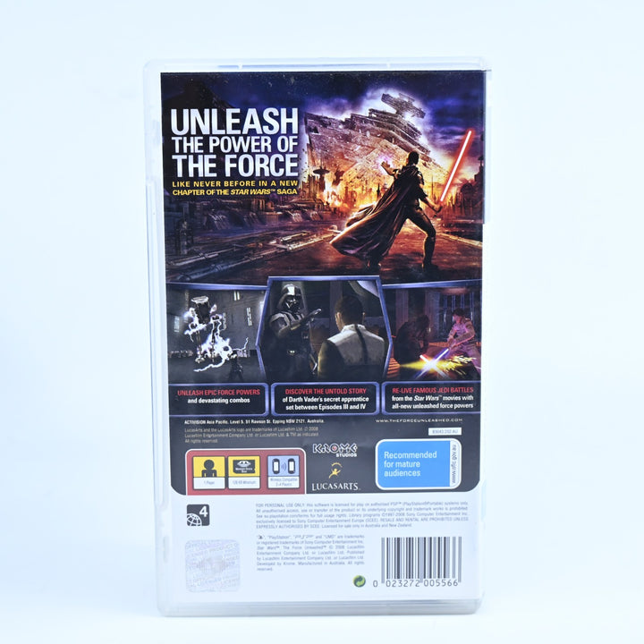 Star Wars: The Force Unleashed - Sony PSP Game + Manual - FREE POST!