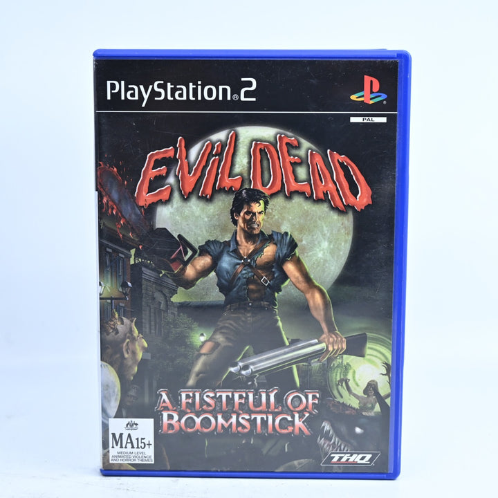 Evil Dead: Fistful of Boomstick - Sony Playstation 2 / PS2 Game + Manual - PAL