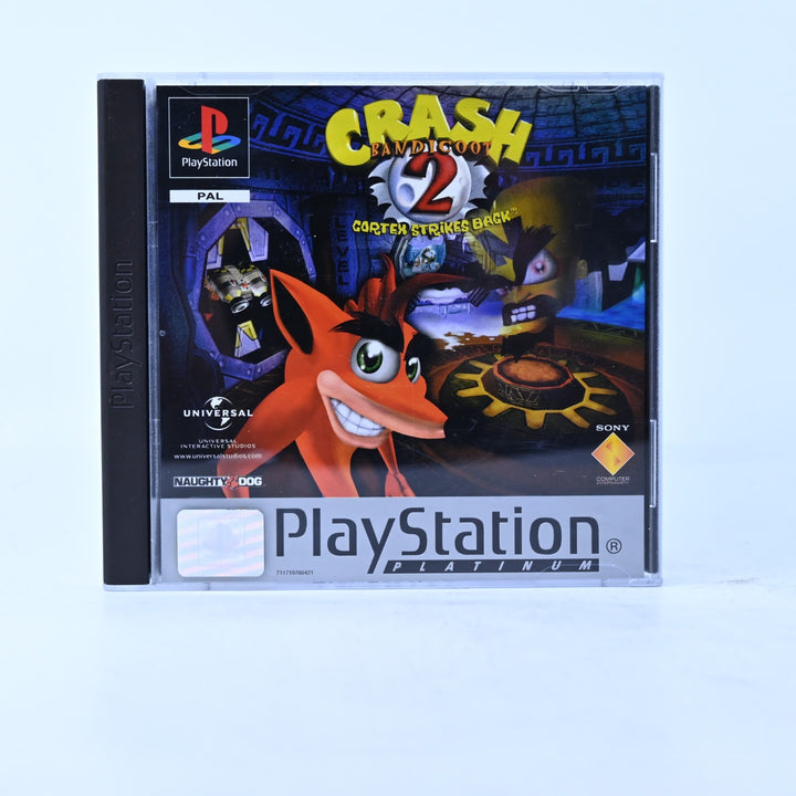 Crash Bandicoot 2: Cortex Strikes Back - Sony Playstation 1 / PS1 Game + Manual