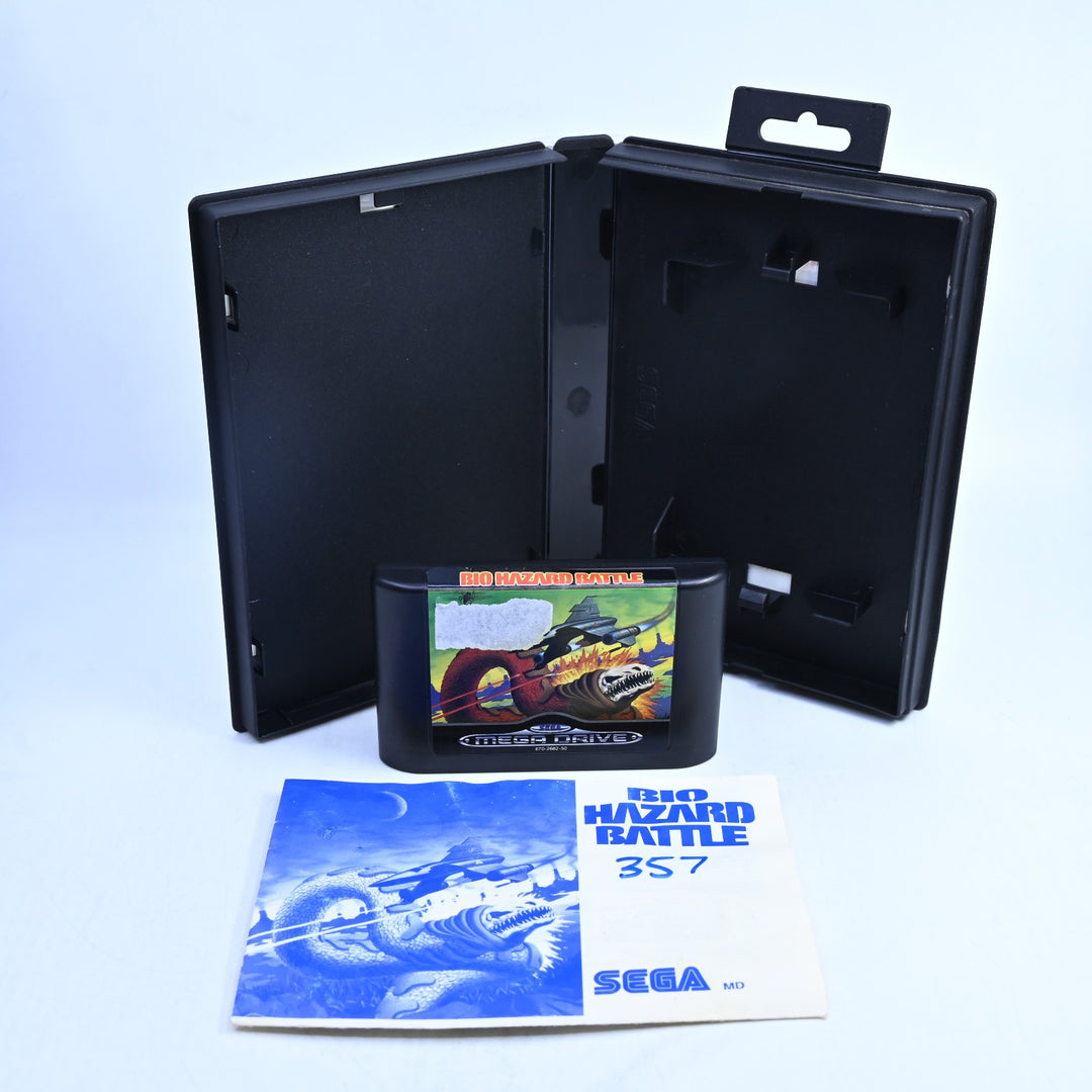 Bio Hazard Battle - Sega Mega Drive Game + Manual - PAL - FREE POST!