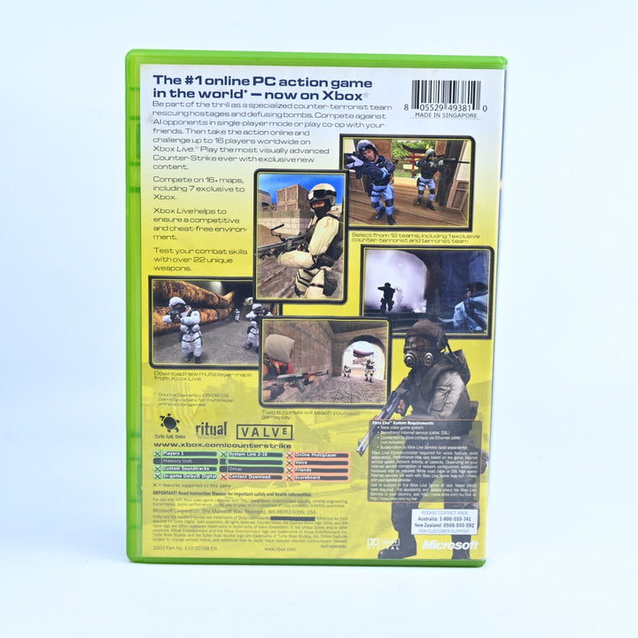 Counter Strike - Original Xbox Game + Manual - PAL - NEAR MINT DISC!