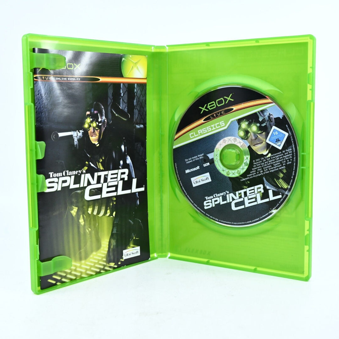 Tom Clancy's Splinter Cell - Original Xbox Game + Manual - PAL - NEAR MINT DISC!