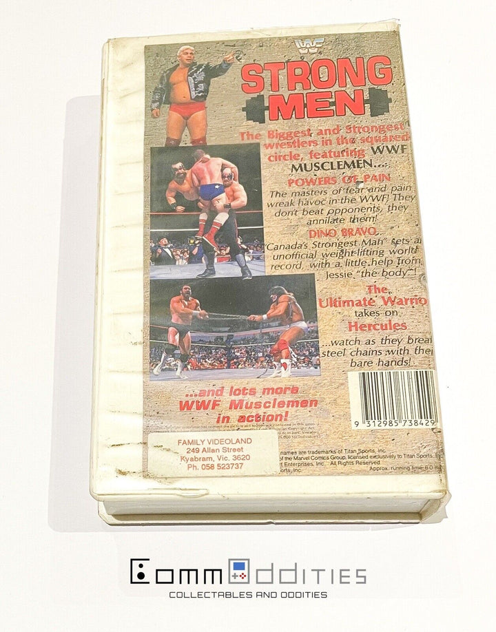 WWF Strong Men VHS. Dino Bravo, Powers Of Pain, The Ultimate Warrior Video Tape
