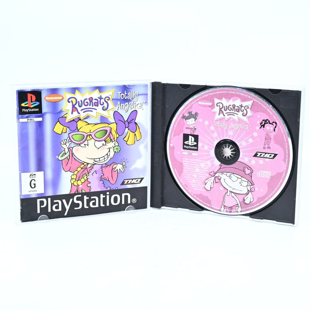 Rugrats: Totally Angela - Sony Playstation 1 / PS1 Game + Manual  - MINT DISC!