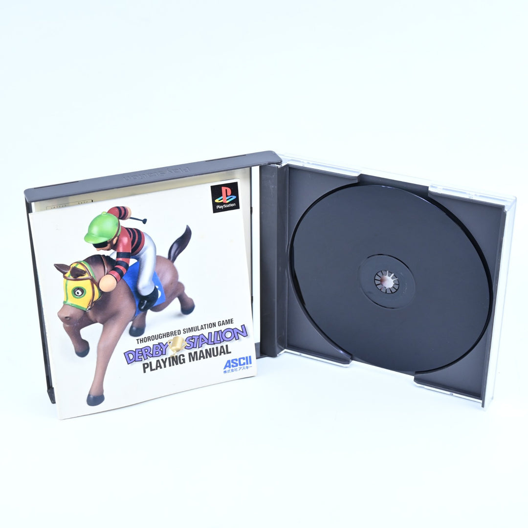 Derby Stallion - Sony Playstation 1 / PS1 Game + Manual - NTSC-J - MINT DISC!