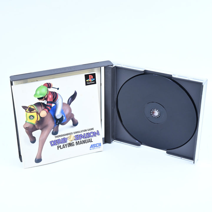 Derby Stallion - Sony Playstation 1 / PS1 Game + Manual - NTSC-J - MINT DISC!