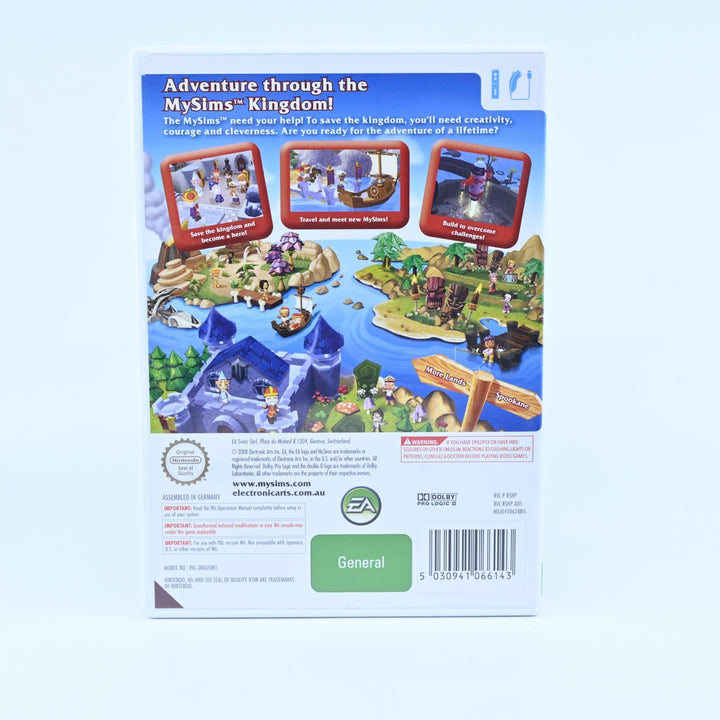 MySims Kingdom - Nintendo Wii Game + Manual - PAL - MINT DISC!