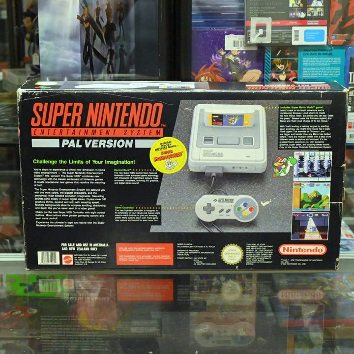 Super Nintendo Boxed Console + Super Mario World - SNES Boxed Console - PAL