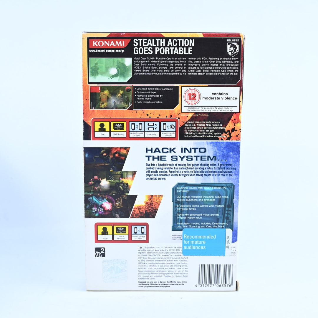 Metal Gear Solid: Portable Ops & Coded Arms - Double Pack - Sony PSP Game