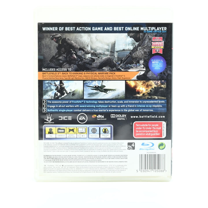 Battlefield 3 Physical Warfare Pack Edition - Sony Playstation 3 / PS3 Game