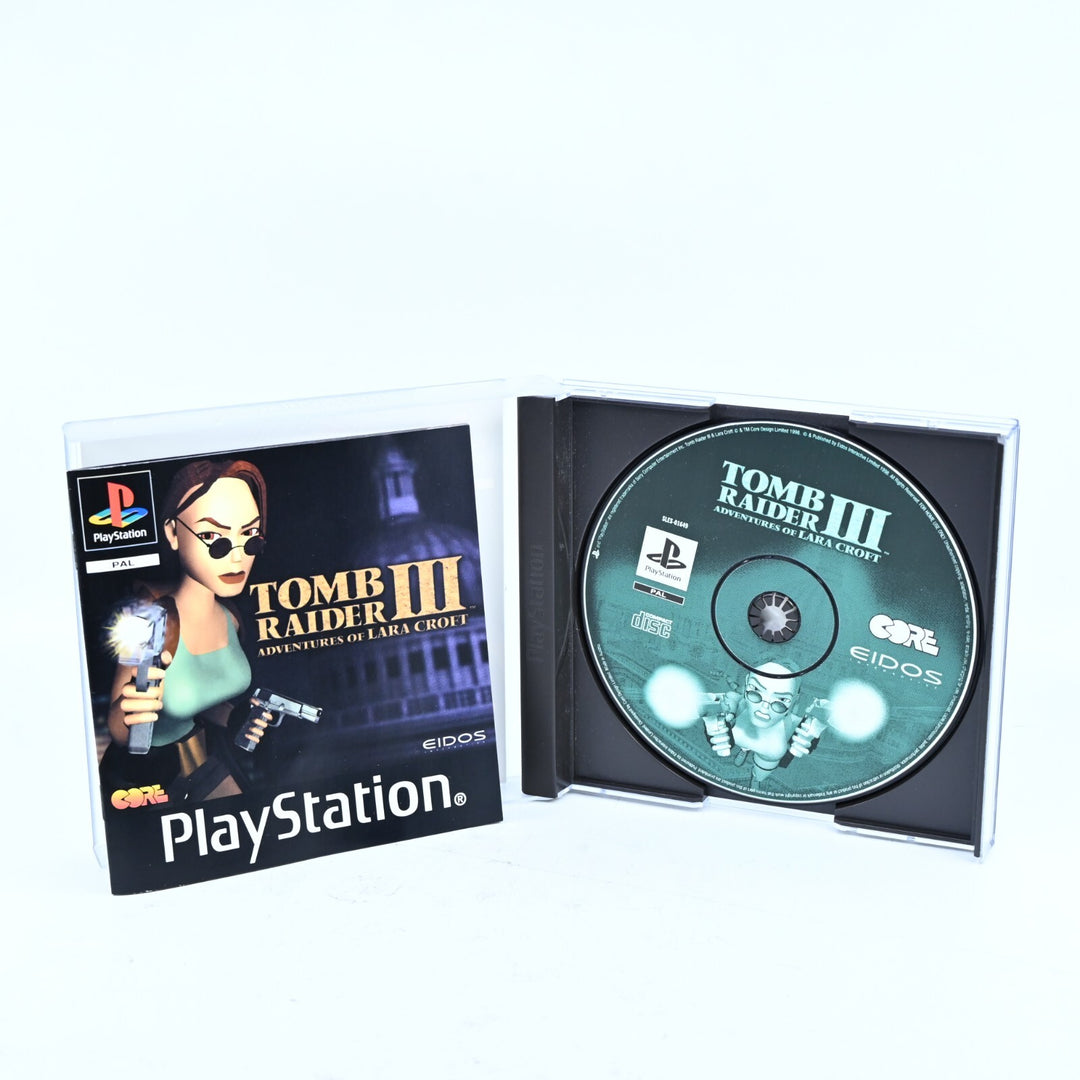 Tomb Raider III 3: Adventures of Lara Croft - PlayStation 1 / PS1 Game + Manual