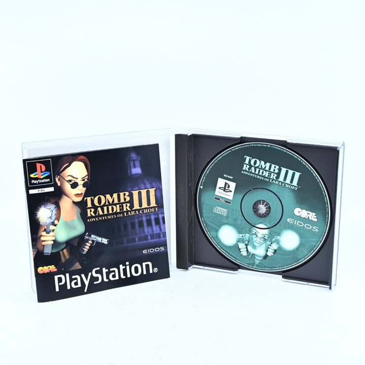 Tomb Raider III 3: Adventures of Lara Croft - PlayStation 1 / PS1 Game + Manual