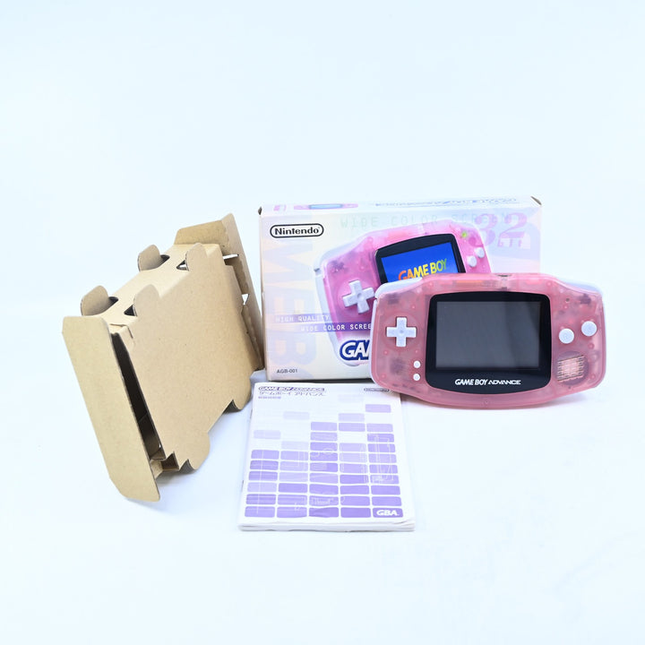Fuchsia - Nintendo Gameboy Advance Boxed Console - AGB-001 - FREE POST!