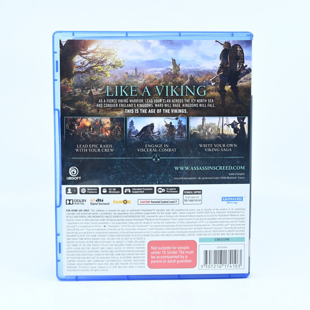 Assassin's Creed Valhalla - Sony Playstation 5 / PS5 Game - MINT DISC!