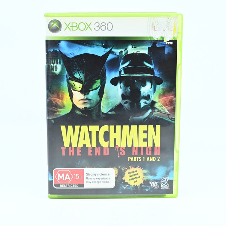 Watchmen The End is Nigh Parts 1 and 2 - Xbox 360 Game + Manual - PAL