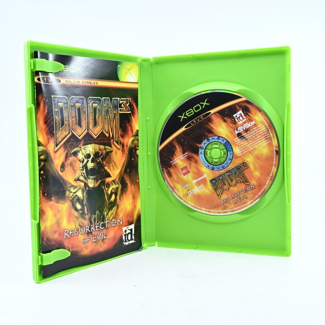 Doom 3: Resurrection of Evil - Original Xbox Game + Manual - PAL - MINT DISC!