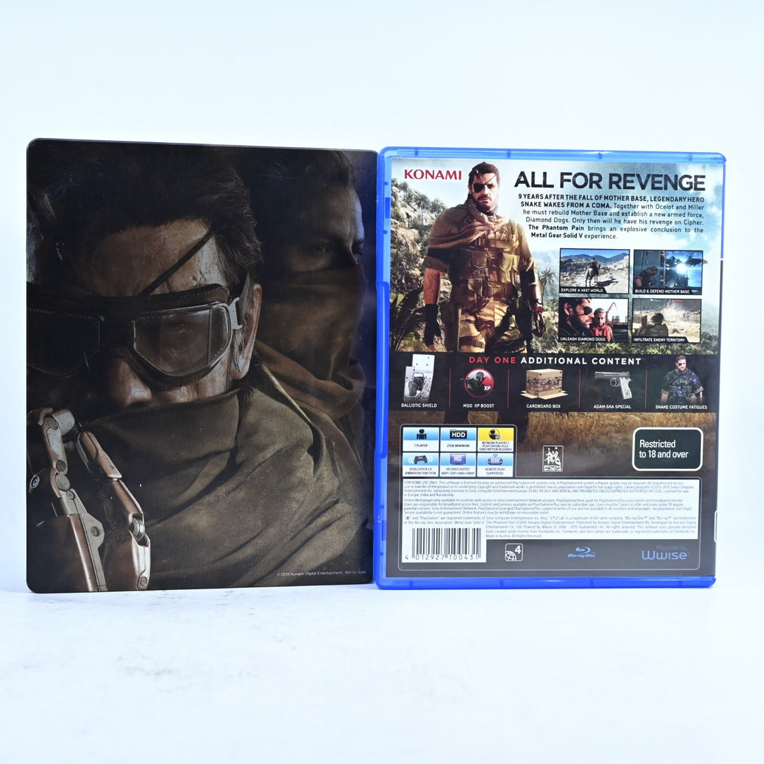 Metal Gear Solid V: The Phantom Pain + Steelbook + Bonus Disc - PS4 Game