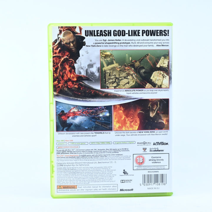 Prototype 2 - Limited Edition - Xbox 360 Game + Manual - PAL - MINT DISC!