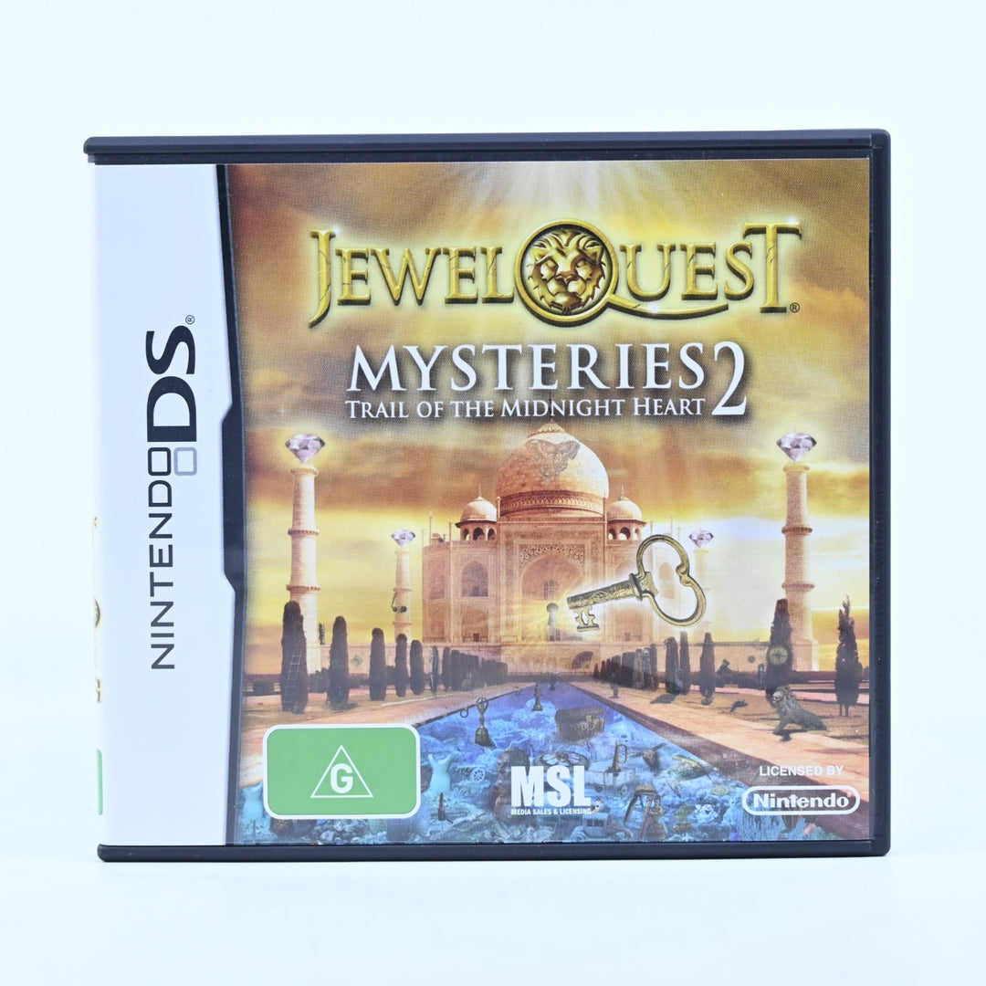 Jewel Quest Mysteries 2 Midnight Heart - Nintendo DS Game - PAL + Manual