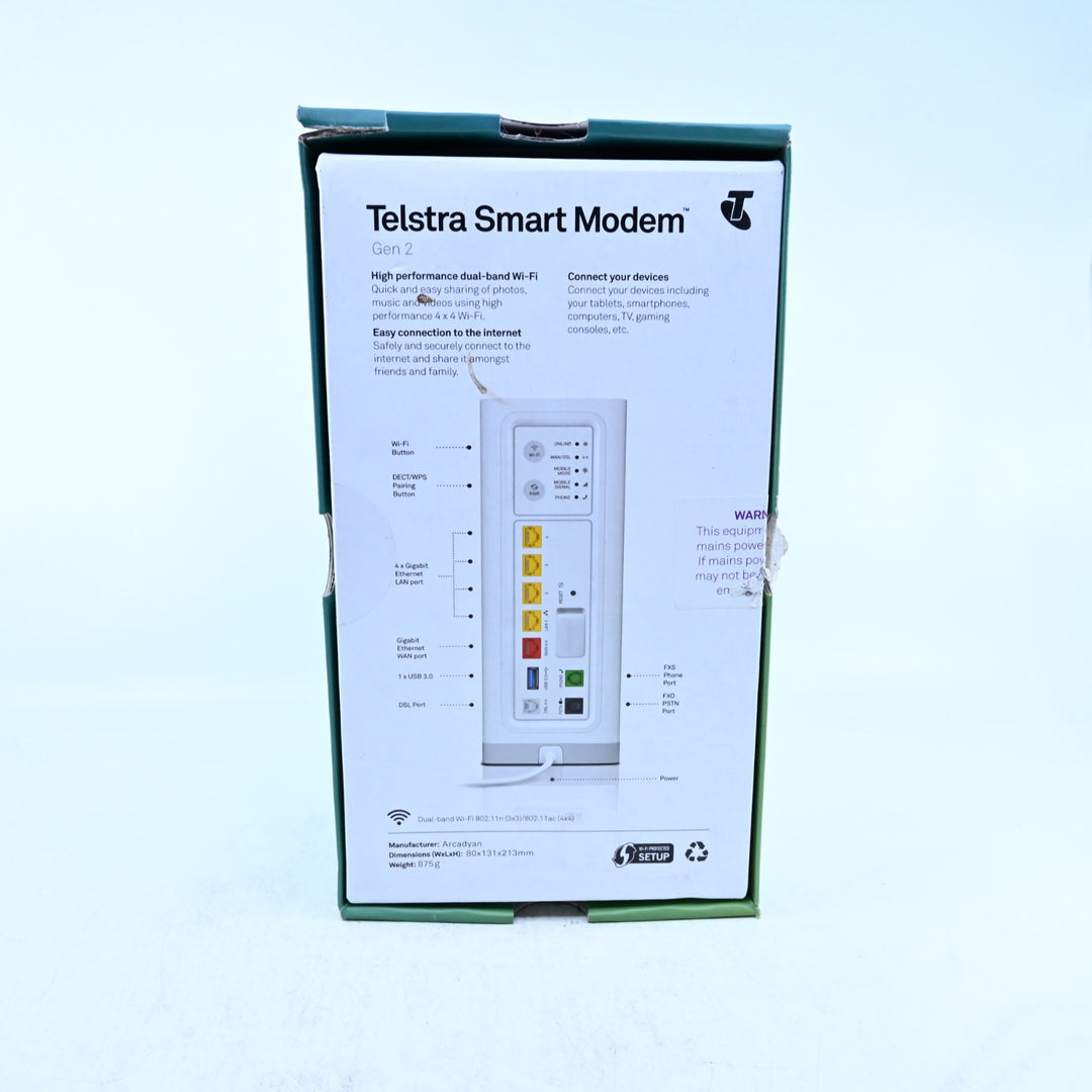 Telstra Smart Modem (Gen 2) - ADSL - Dual-Band - Arcadian - Other Electronics
