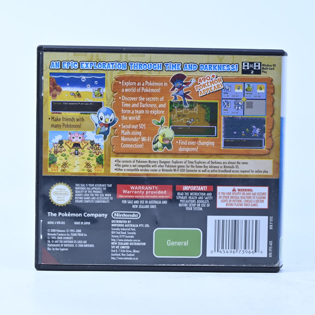 Pokemon Mystery Dungeon: Explorers of Time - Nintendo DS Game - PAL + Manual