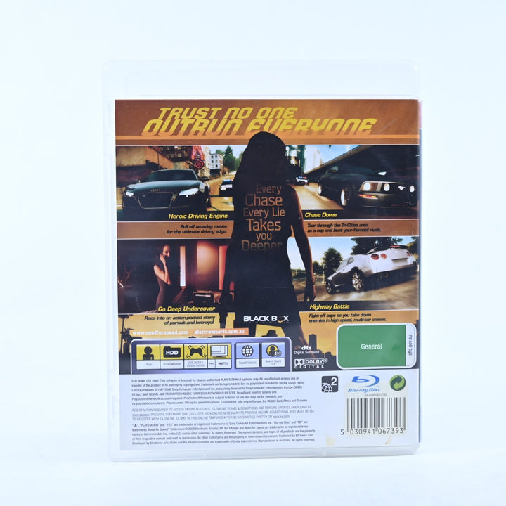 Need For Speed: Undercover - Sony Playstation 3 / PS3 Game - No Manual